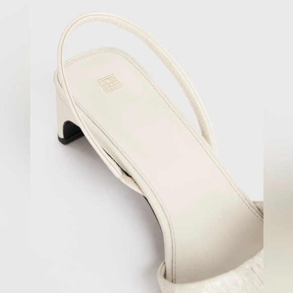 Toteme The Gathered Leather Scoop Heel Sandal - Picture 5 of 7